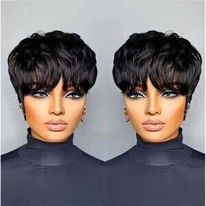 Pixie Cut Wig Human Hair